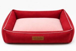 Cama Pet Premium Doce Patinhas Vermelha