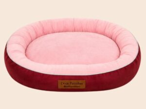 Cama Oval Suede com Plush