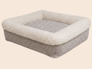 Cama Quadrada Suede de Algodão e Sherpa